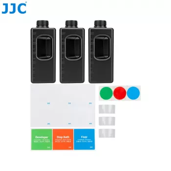 JJC 3 kpl:n pakkaus 1L HDPE kemikaalien säilytyspulloja pimiövalokuvaukseen