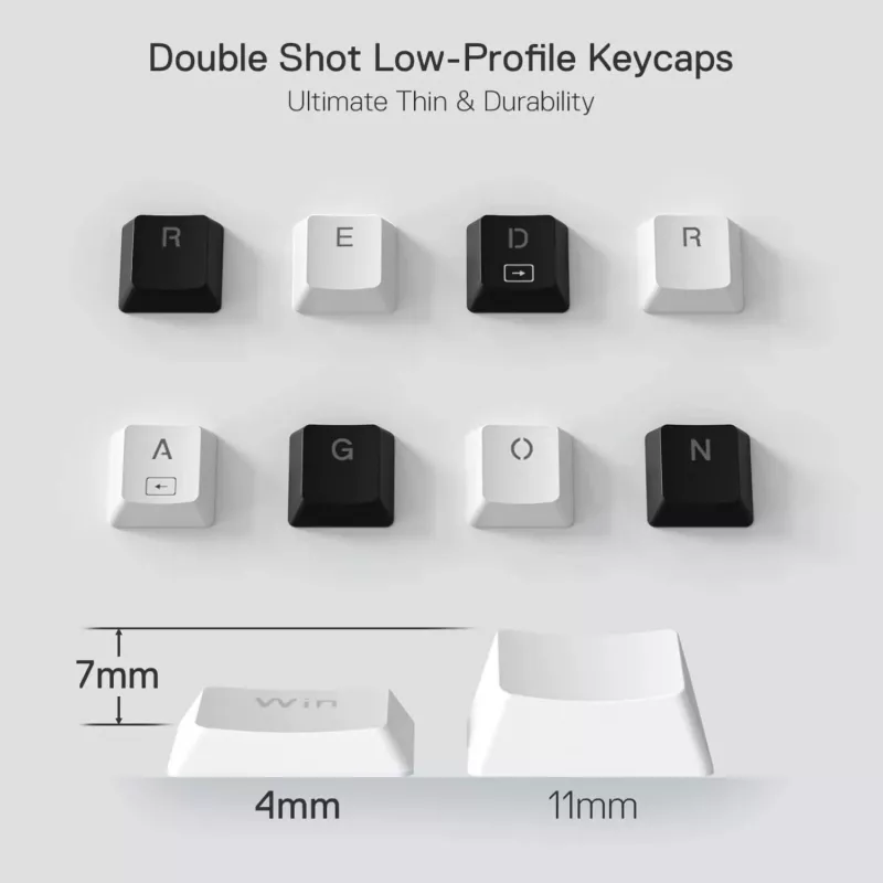 Redragon K632 HORUS Mini 60% RGB langallinen pelinäppäimistö - valkoinen