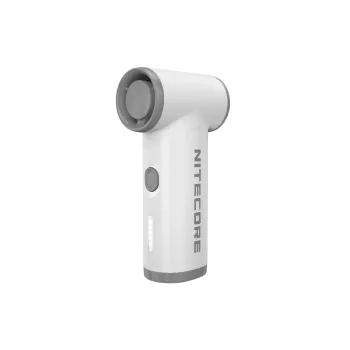Nitecore NEF Nano kannettava tuuletin valkoinen - USB-C ladattava, 3 nopeutta, 2500mAh akku