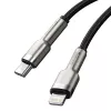Baseus Cafule USB-C - Lightning PD 20W pikalatauskaapeli 0,25 m musta