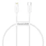 Baseus Superior Series USB-C - Lightning kaapeli 0,25 m valkoinen, 20W PD pikalataus ja tietojen synkronointi