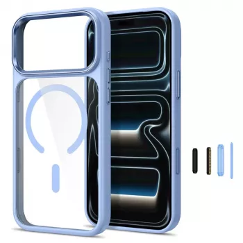 Tech-Protect Magmat MagSafe Clear Case kotelo iPhone 17 Pro Max / 18 Pro Max - vaaleansininen/läpinäkyvä