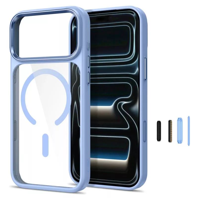 Tech-Protect Magmat MagSafe Clear Case kotelo iPhone 17 Pro Max / 18 Pro Max - vaaleansininen/läpinäkyvä