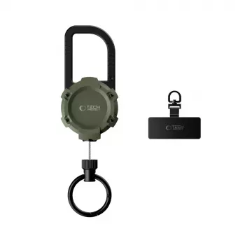 TECH-PROTECT ATH03 Urbanloop varkaudenestopidike Apple AirTagille, armeijanvihreä
