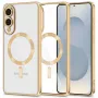 Tech-Protect Magflex MagSafe Samsung Galaxy S25 Edge kotelo Shiny Gold