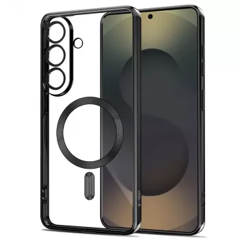 Tech-Protect MagFlex kuori Samsung Galaxy S26+:lle - läpinäkyvä musta
