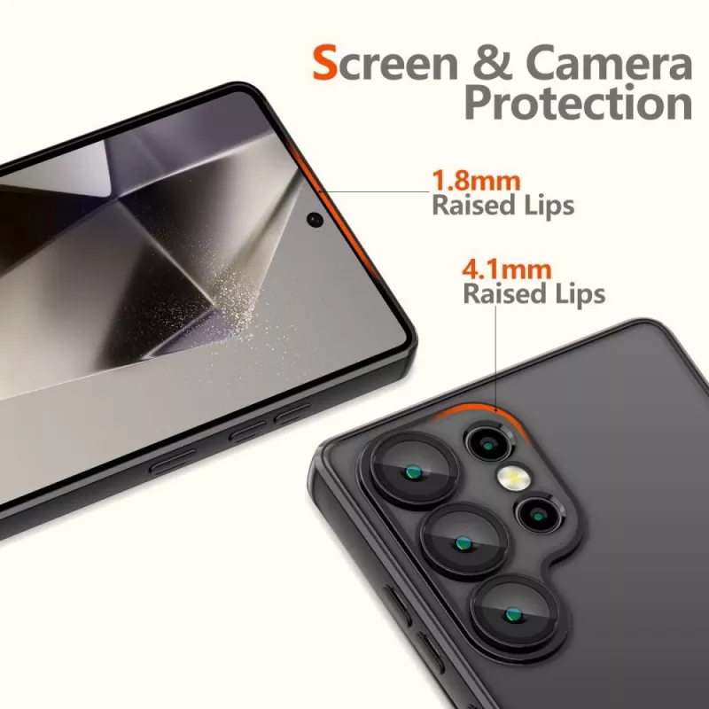Tech-Protect MagFlex kuori Samsung Galaxy S26+:lle - läpinäkyvä musta