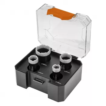 NEO TOOLS timanttireikäsahasarja 18/22/27/35 mm, 4 osaa