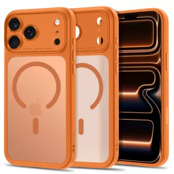 TECH-PROTECT MagPeak MagSafe -kotelo iPhone 17 Pro / 18 Pro - matta Cosmic Orange