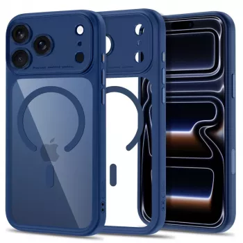 TECH-PROTECT MagPeak MagSafe Clear Case iPhone 17 Pro Max / 18 Pro Max – tummansininen