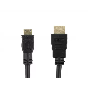 Accura HDMI - Mini HDMI -kaapeli 1,8m 4K High Speed Ethernetillä musta