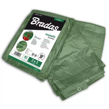 Bradas PL906/10 raskas sininen polyetyleenipeite 12 x 10 m, 60 g/m², vedenpitävä, UV-kestävä, vahvistetut reunat alumiinisilla silmukoilla