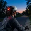 Vayox Active pyöräilykypärä LED-valolla, valkoinen-musta, koko M (54-58 cm)