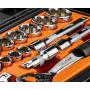 NEO TOOLS 1/2 tuuman hylsyavainsarja, 23-osainen, kromi-vanadiiniteräs, DIN 3124