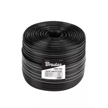 BRADAS tippunauha 16 mm HIRRO nauha 500 m, 8 mil, 1,5 l/h, 20 cm tiputtajaväli, musta