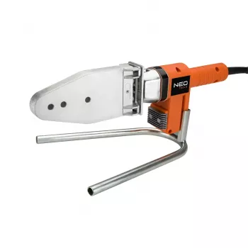 NEO TOOLS 900W muoviputken hitsauslaite 6 matriisikoolla (20-63mm) PPR-, PE-, PB-putkille, 0-300°C säädettävä lämpötila, tarttumaton PTFE-matriisi, sisältää metallilaukun