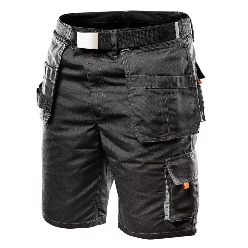 NEO TOOLS HD työshortsit irrotettavilla taskuilla, koko LD/54, Ebony