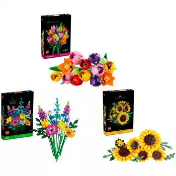 LEGO Botanicals kesäkukkakimppu paketti – 756-osainen kasvitieteellinen rakennussarja aikuisille