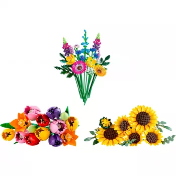 LEGO Botanicals kesäkukkakimppu paketti – 756-osainen kasvitieteellinen rakennussarja aikuisille