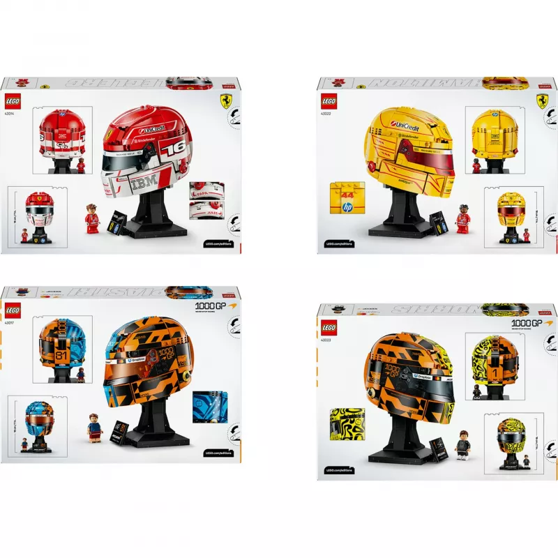 LEGO F1 kypärät -paketti