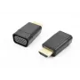 Accura HDMI-VGA-sovitin äänellä, uros naaras, 1080p, musta