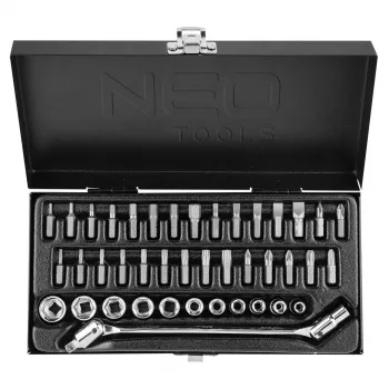 NEO TOOLS 1/4 hylsyavainsarja, 41 kpl