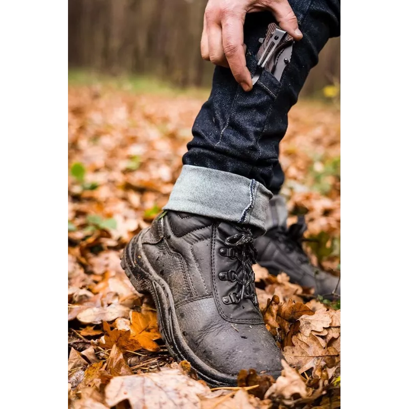 NEO TOOLS DENIM 5-tasku työhousu, koko M, sininen, Regular Fit, vahvistetut saumat, EN ISO 13688