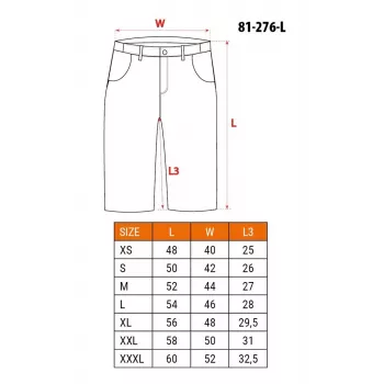 NEO Tools 81-276-L suojahousu shortsit koko L harmaa/musta