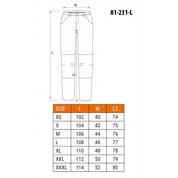 NEO TOOLS 81-231-L suojahousu koko L harmaa/musta