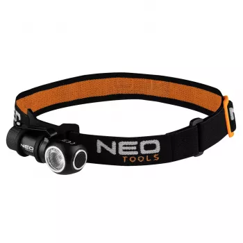 NEO TOOLS ladattava otsalamppu 600lm USB magneettilataus CREE XPG3 LED