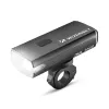 WOZINSKY 3000 lumenin USB-C ladattava pyöräilyvalo varavirtalähdetoiminnolla - musta