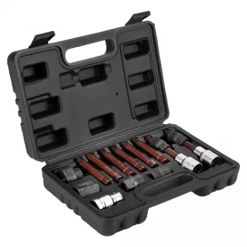 NEO TOOLS ulosvetosarja laturin vapaakytkinhihnapyörille, 13-osainen, kromi-vanadiiniteräs, 1/2