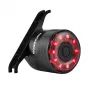 ROCKBROS Q1 Polkupyörän takavalo, 7 LED-väriä, USB-C-johdolla, musta