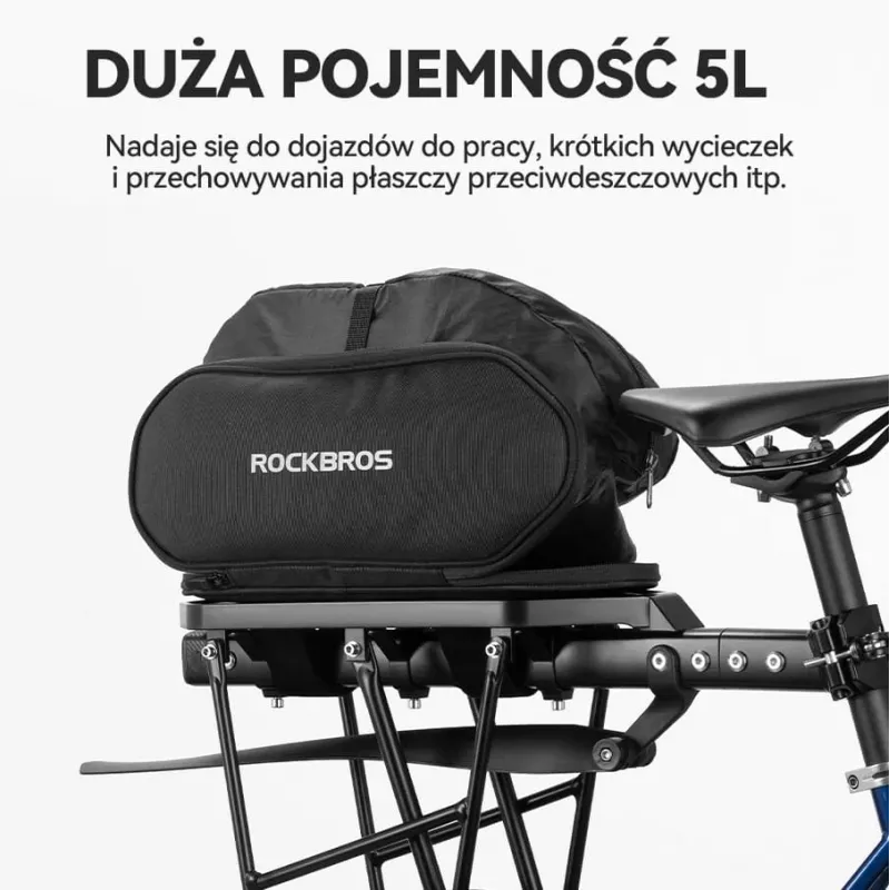 Rockbros 30140062001 tarakkalaukku 5L musta
