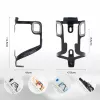 ROCKBROS BBC2504 ultralight juomapulloteline alumiiniseoksesta - musta