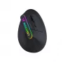 WOZINSKY WMG-1164 langaton pystysuora ergonominen pelihiiri 3600 DPI RGB musta