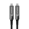 Claroc aktiivinen optinen USB-C-kaapeli 12m 4K@60Hz 60W PD 10Gbps musta