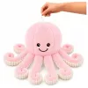 LEAN TOYS pehmoinen mustekala pehmolelu joustavilla lonkeroilla roosa 50 cm