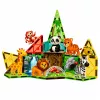 LEAN TOYS magneettiset rakennuspalat villieläimet viidakko ZOO 27 osaa