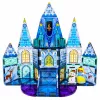LEAN TOYS magneettiset rakennuspalat jääprinsessa-linna sininen 47 osaa