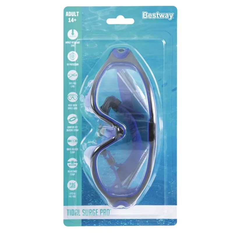 Bestway 21194 säädettävät uimalasit musta ja sininen