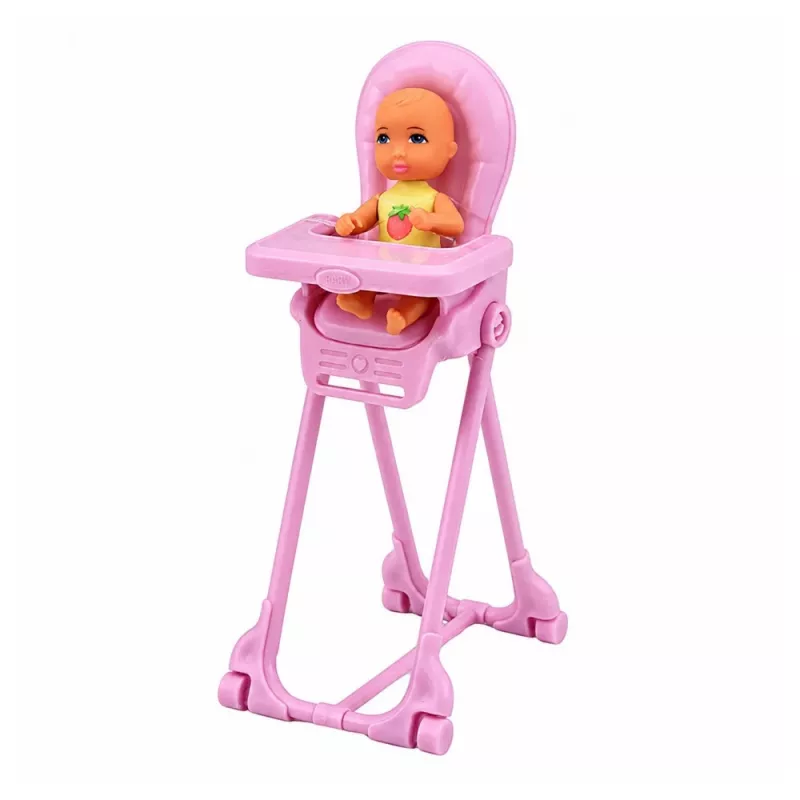 LEAN TOYS Anlily äiti ja vauva kaksoset nukkesetti tarvikkeet