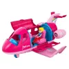 LEAN TOYS taitettava lentokone nukeille matkasetti tarvikkeet nukke pinkki 9 osaa