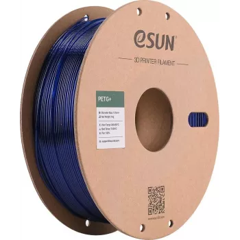 ESUN PETG+ 1,75 mm läpinäkyvä sininen 1 kg paperikela