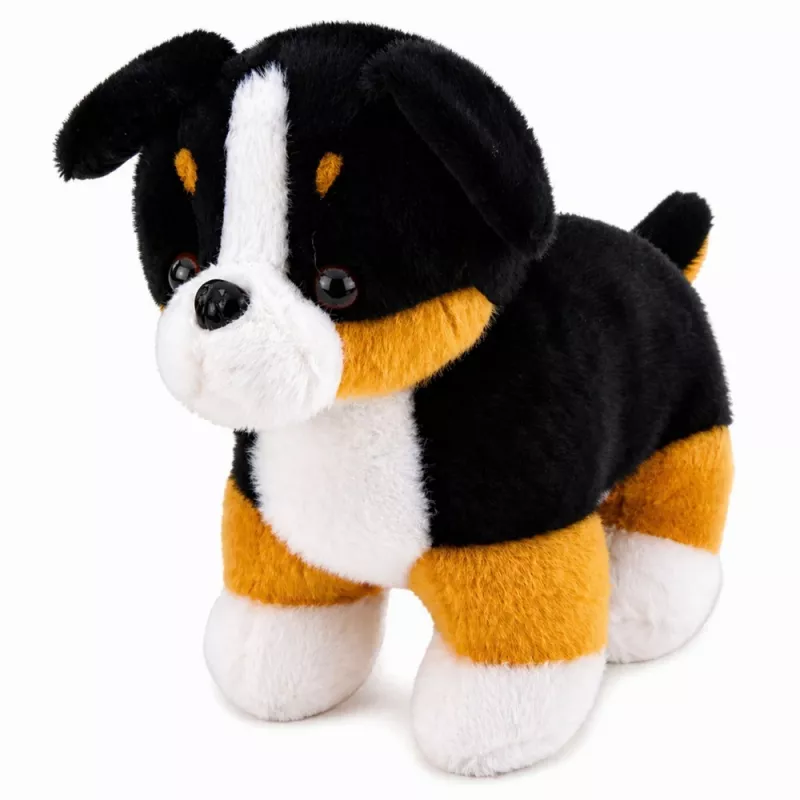 LEAN TOYS pehmolelu pehmeä koira halattavaksi berninpaimenkoira 30x30 cm