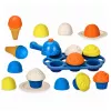 LEAN TOYS ekologinen puinen jäätelökonesetti lapsille 26 osaa