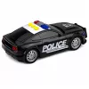 LEAN TOYS poliisiauto valolla ja äänellä, musta, mittakaava 1:32