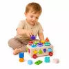 LEAN TOYS puinen Montessori-oppimislelu lajittelija pyörillä muodot ja numerot