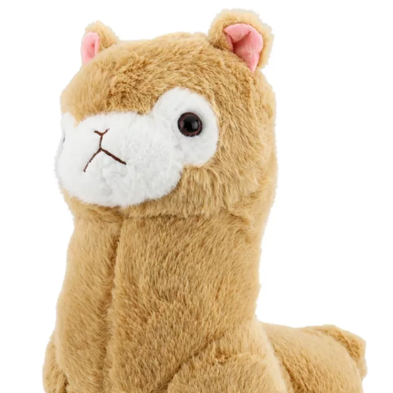 LEAN TOYS pehmoalpakka-laama pehmolelu pehmeä turkki kerma 38 cm