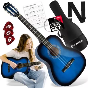 SUPRIMO CG34 BB klassinen kitara 3/4 koko 36 tuumaa Blueburst